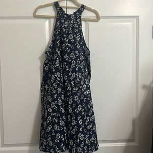 Xl summer dress in navy and white